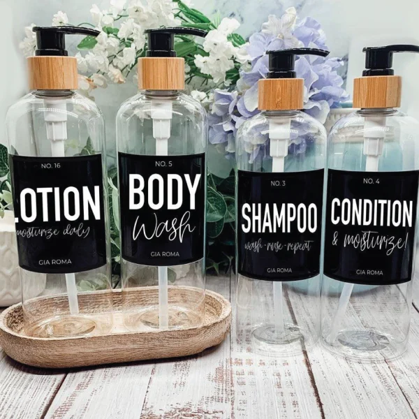 Custom Pump Dispenser Label