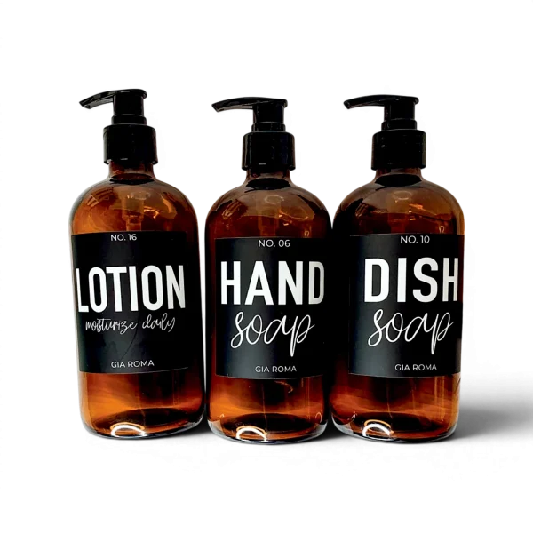 Custom Labels for Soap Dispensers