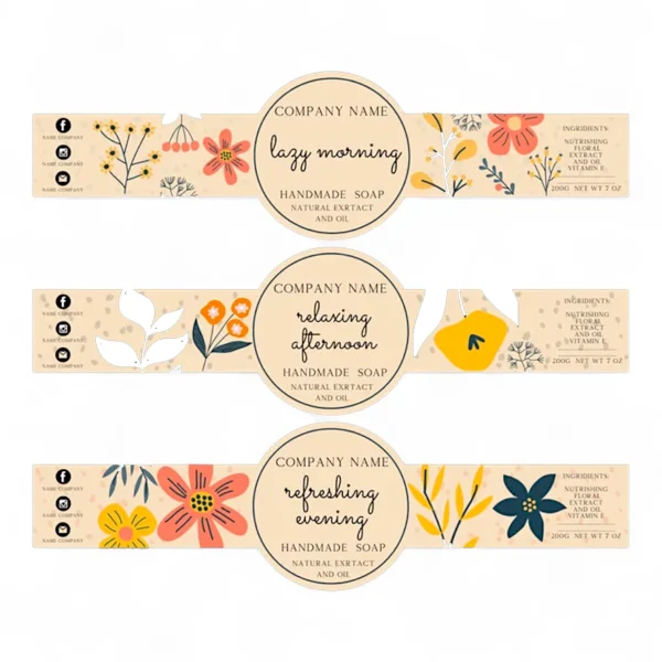 Die-Cut Soap Bar Labels
