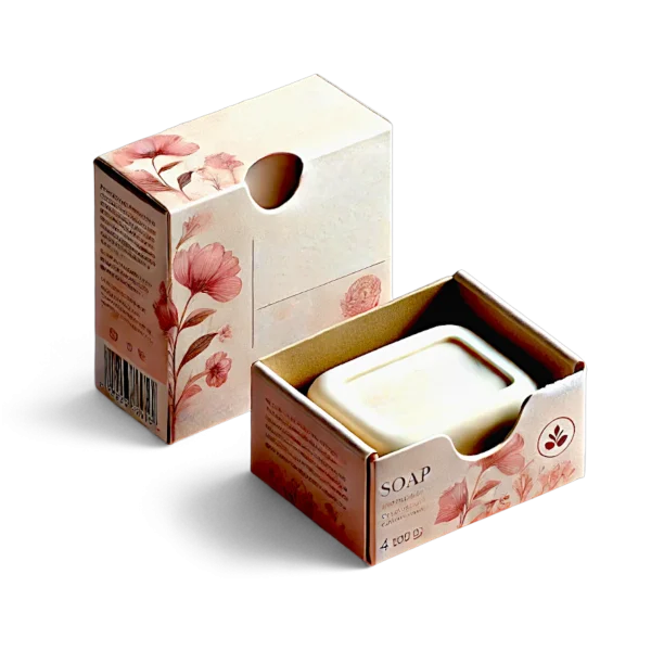 Die-Cut Floral Paperboard Box