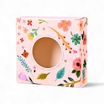 Die-Cut Floral Paperboard Box