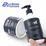 Soap Dispenser Labels with Gold Foil
