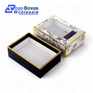 Gold Foil Accent Soap Box