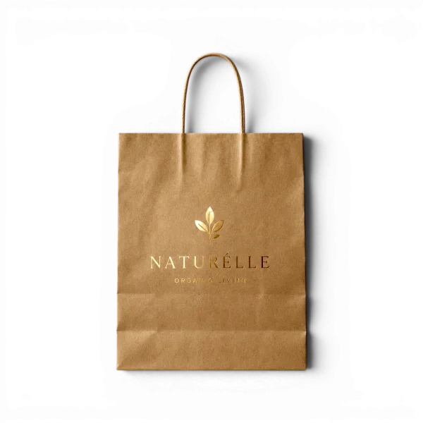 Foil Stamped Logo Soap Paper Bag