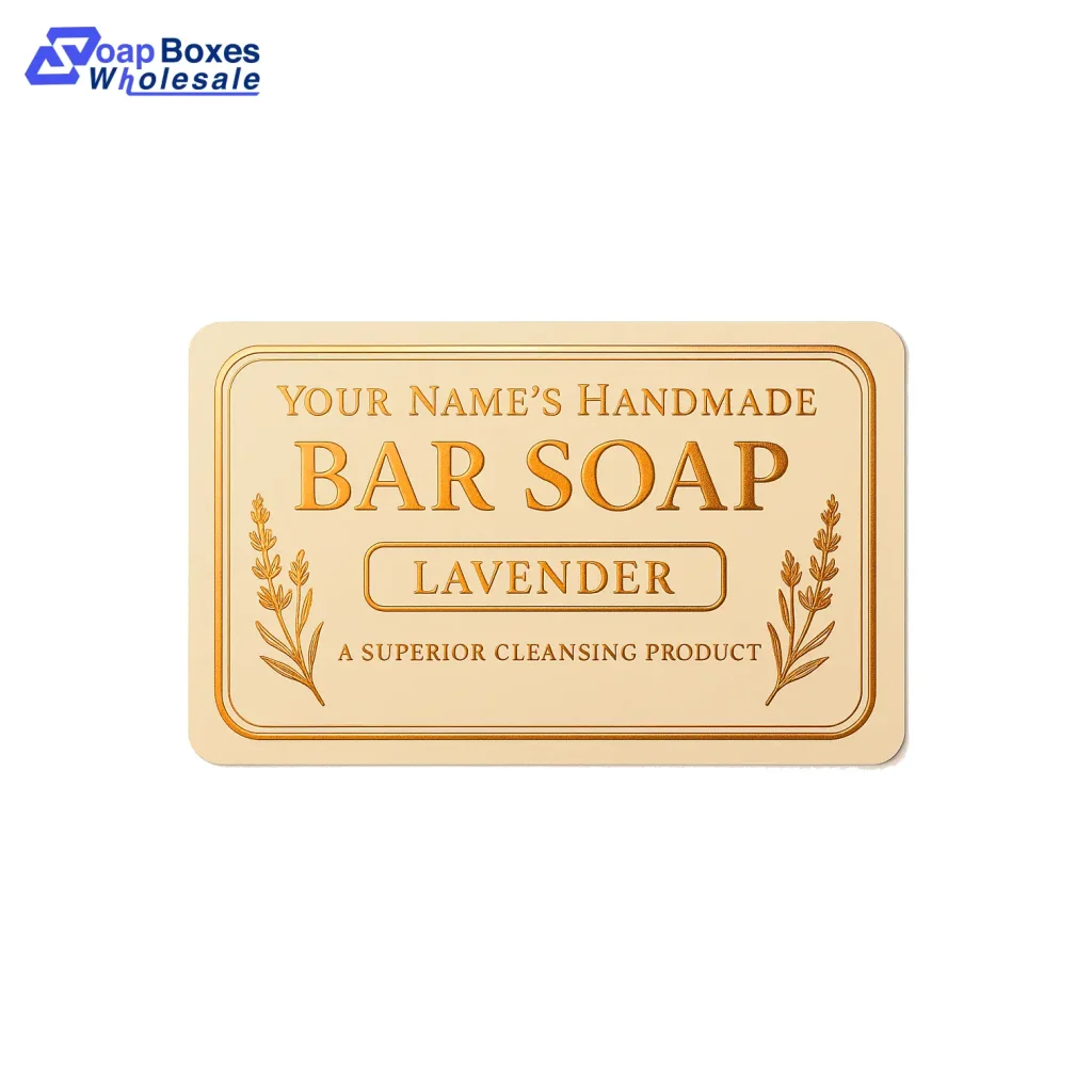 Foil Stamped Soap Label