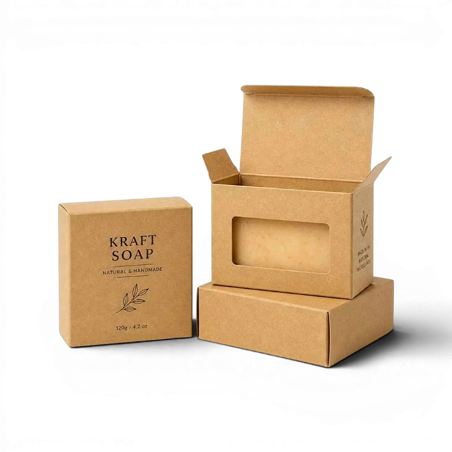 Kraft Flip Soap Boxes