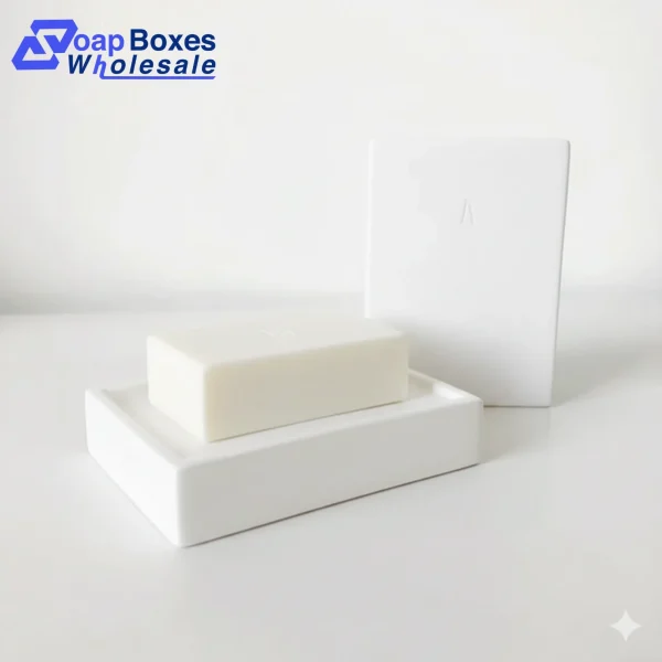 Minimalist White Luxury Soap Box