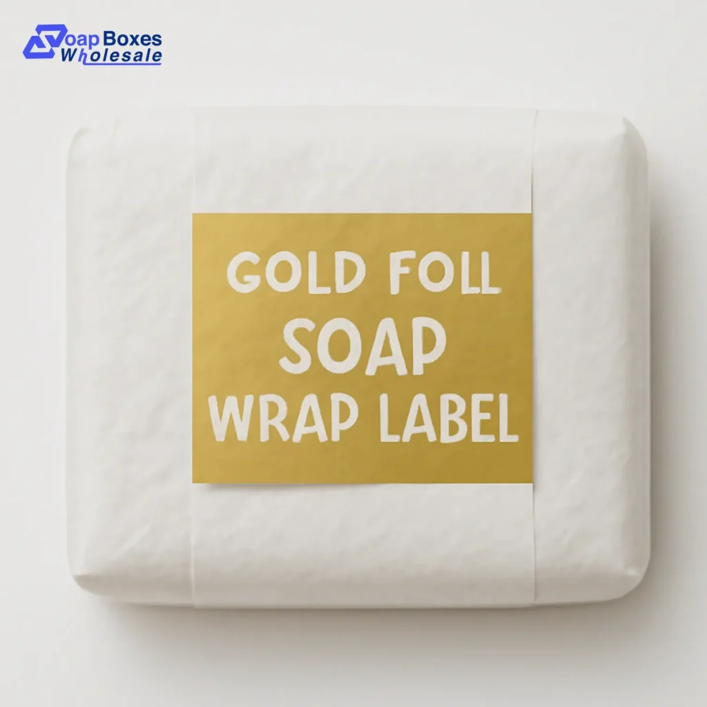 Gold Foil Soap Wrap Label