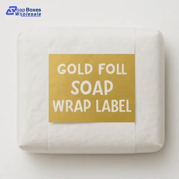 Gold Foil Soap Wrap Label