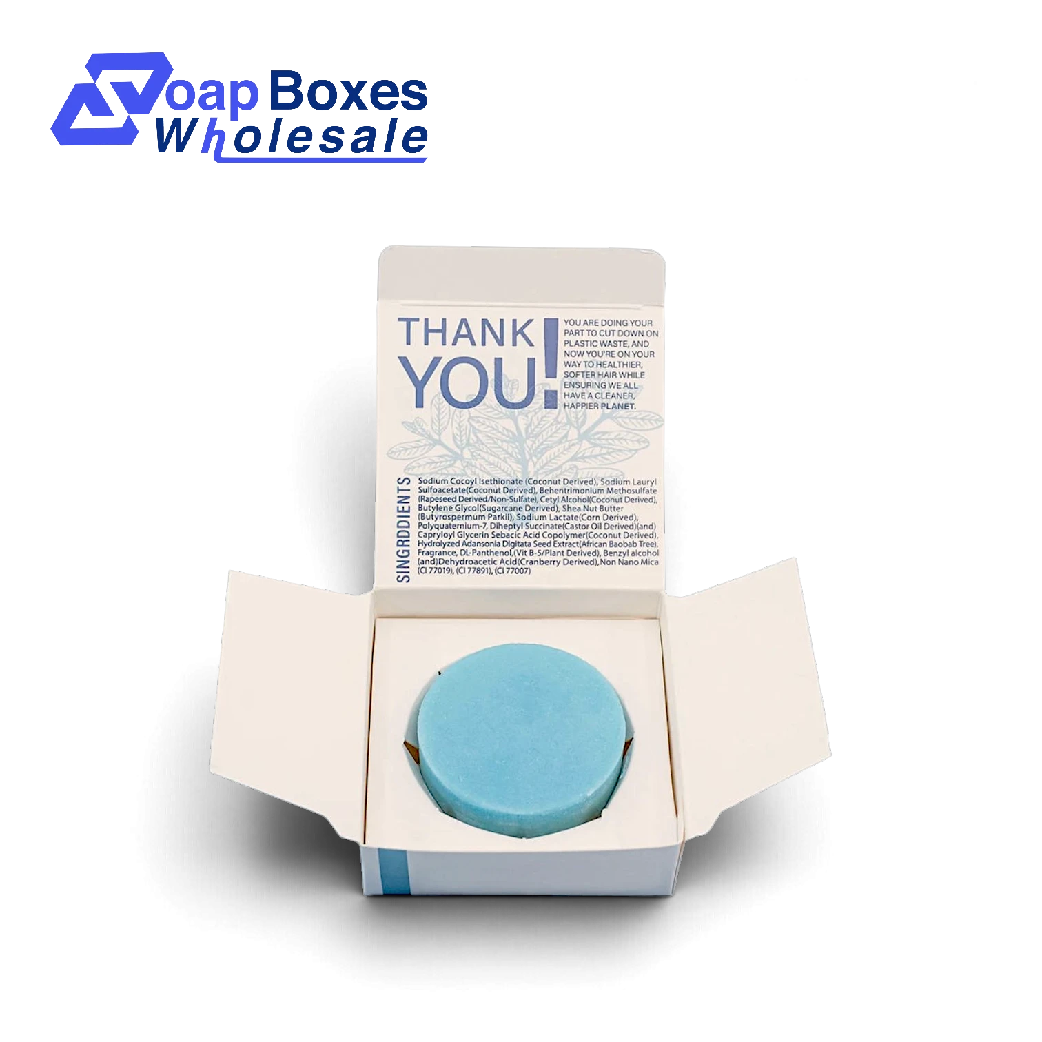 White Round Soap Box