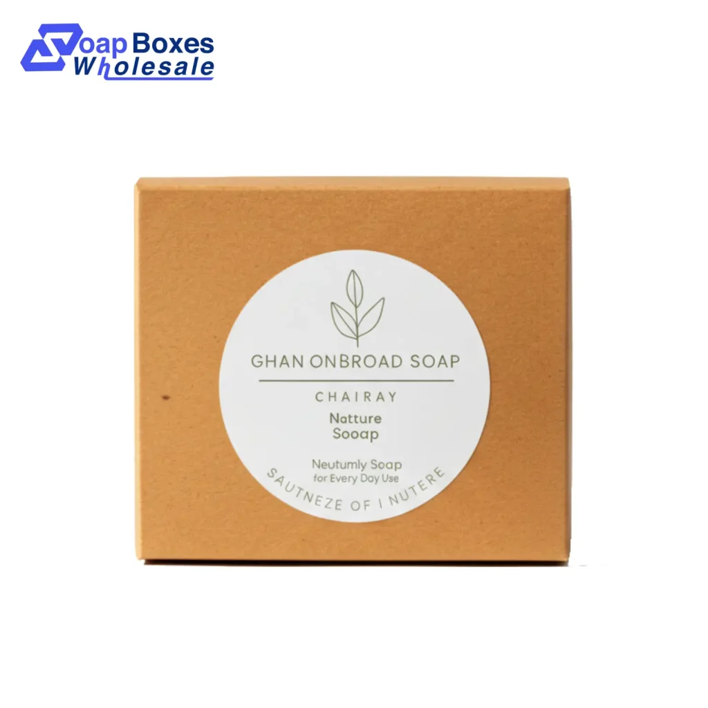 printed large kraft soap box