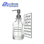 Clear Soap Dispense Labels