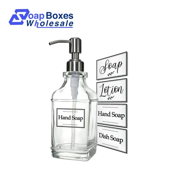 Clear Soap Dispense Labels