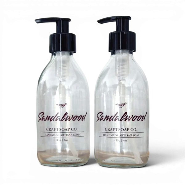 Transparent Soap Dispenser Labels