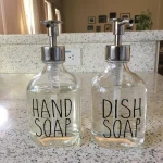 Clear Soap Dispenser Labels