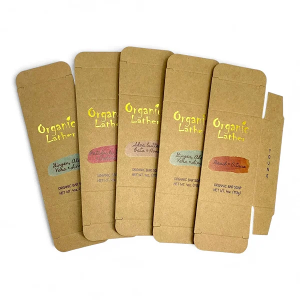 Custom Logo Foil Stamped Soap Box