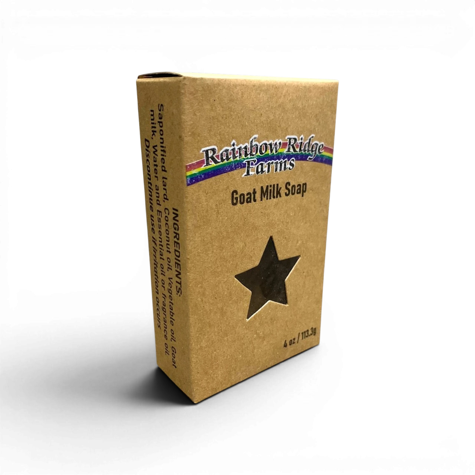 Kraft Soap Boxes with die cut star window
