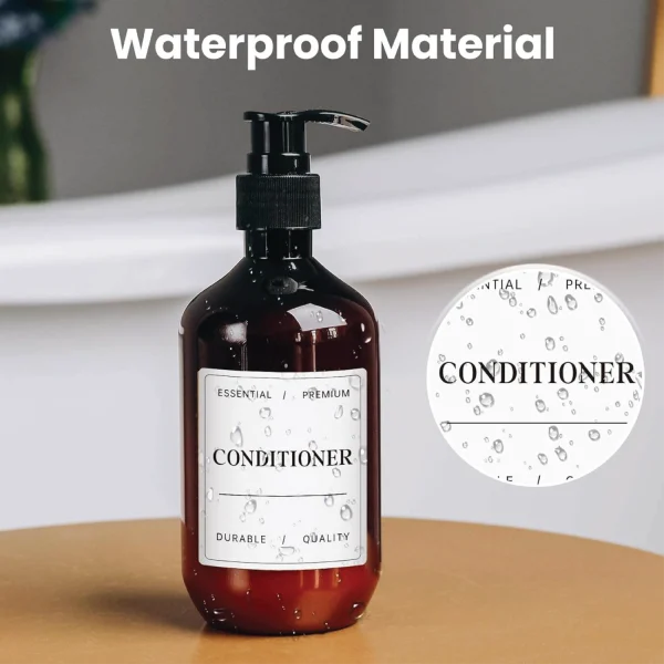 Waterproof soap Dispenser Label