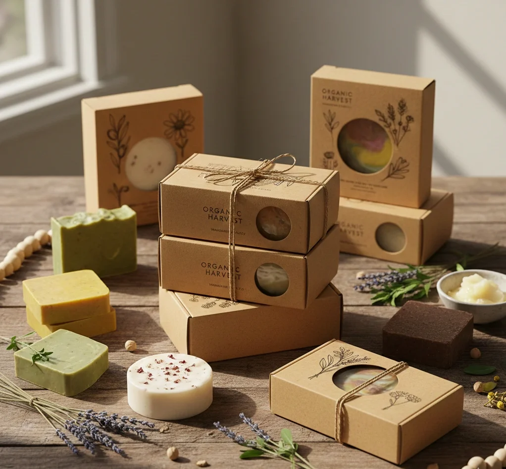 Kraft Soap Boxes for Organic & Handmade Soaps