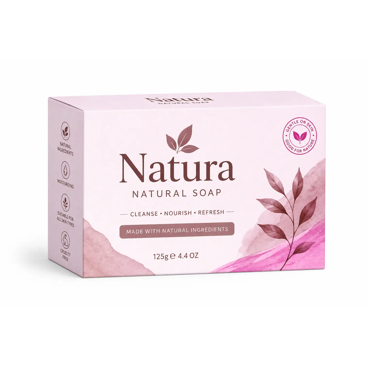soap boxes with gender natural colors