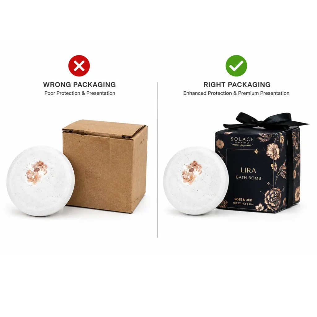 right packaging vs wrong packaging for soaps