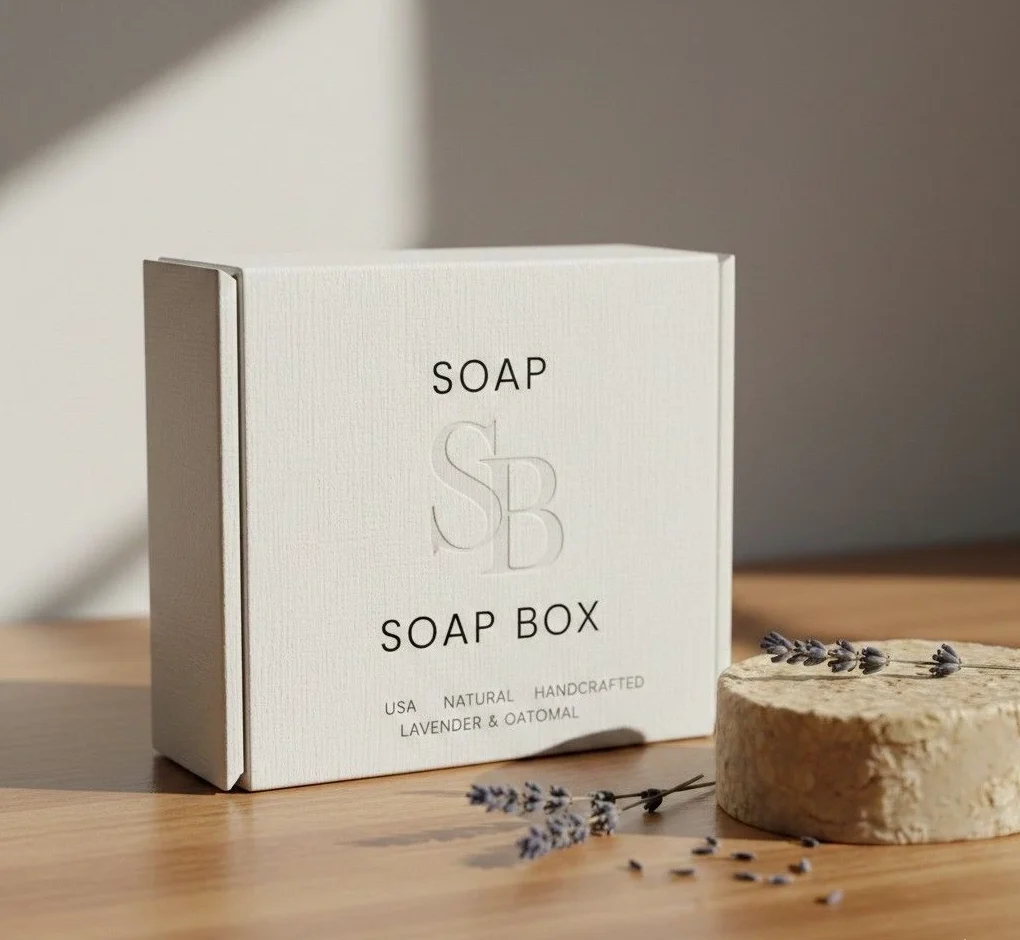 word after soap or before box